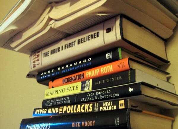 A person building a daily reading habit at home