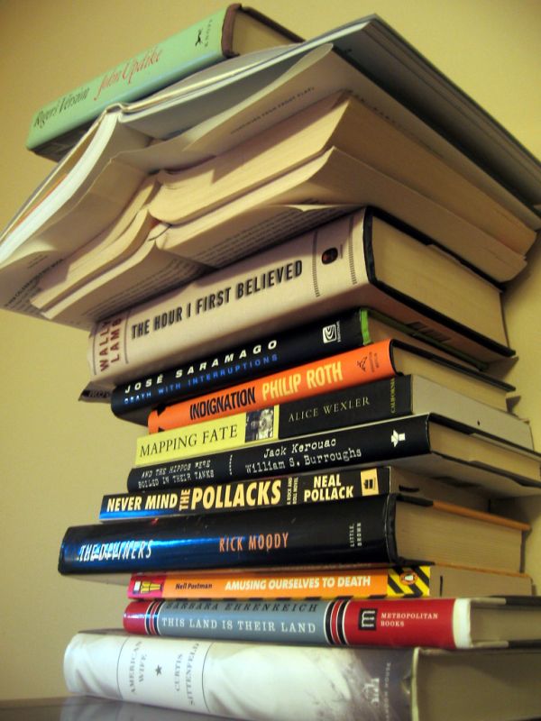 A person building a daily reading habit at home